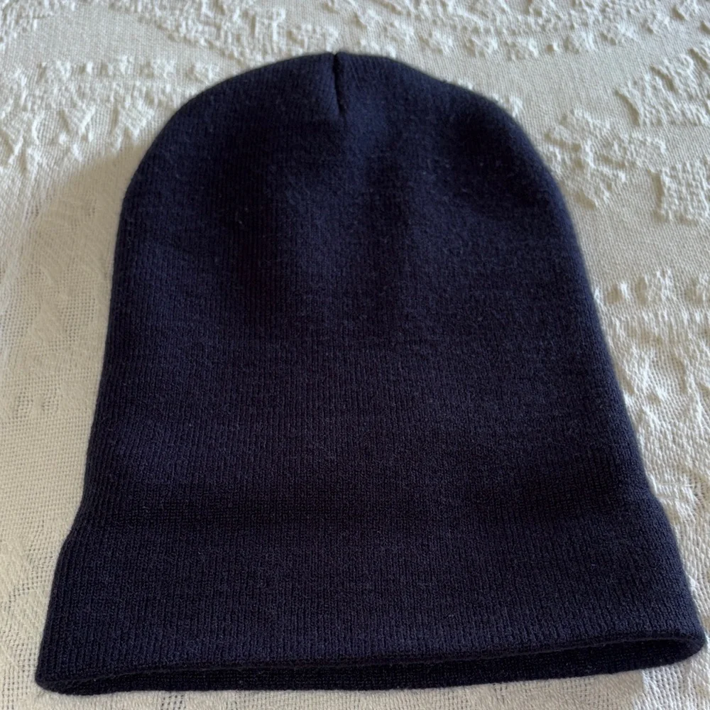 Gently Loved Carhartt Navy Blue Knit Beanie Unisex - Picture 3 of 5